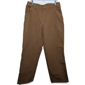 Sorel Men’s Canvas Work Pants Brown Heavy Duty Size 38x32